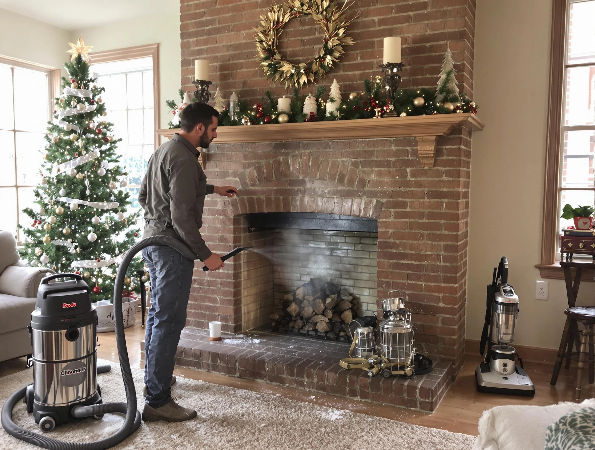 Fireplace Cleaning in Belmont