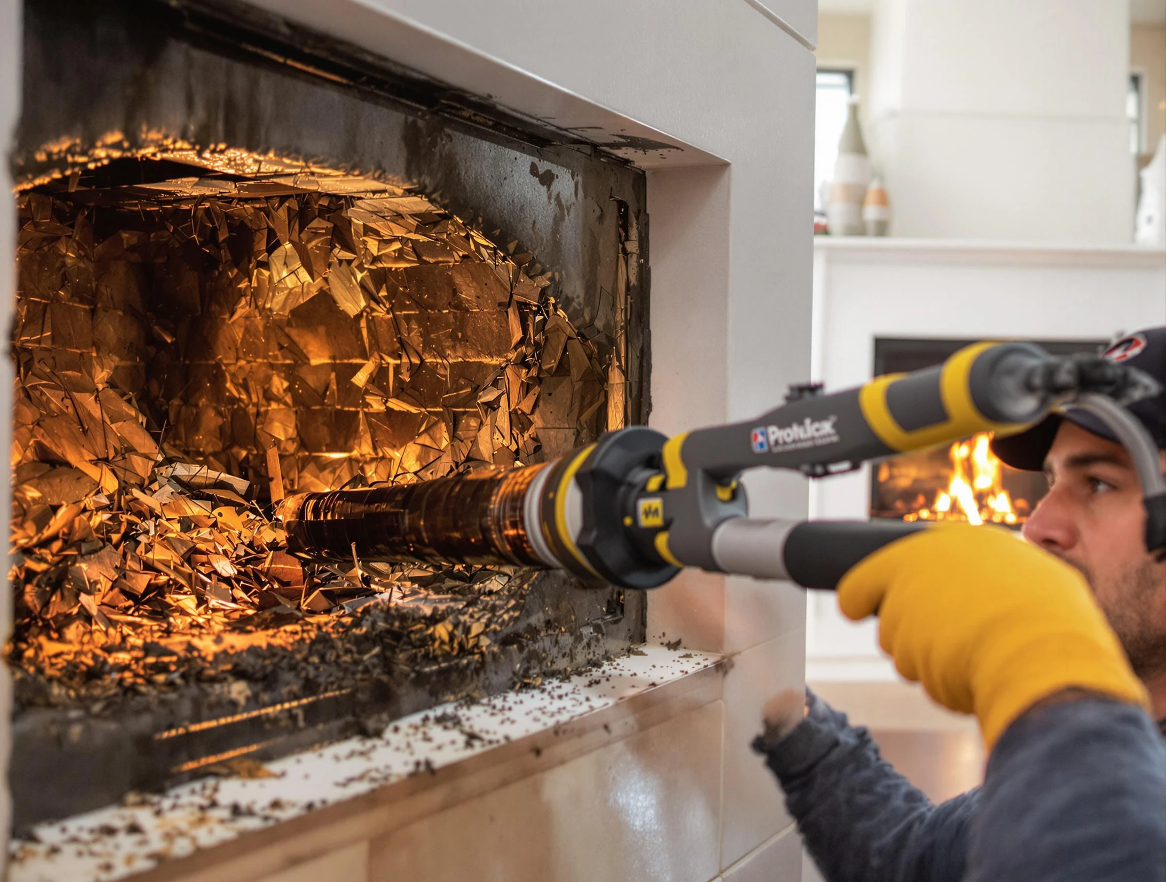 Professional chimney cleaning by Belmont Chimney Sweep in Belmont, MA