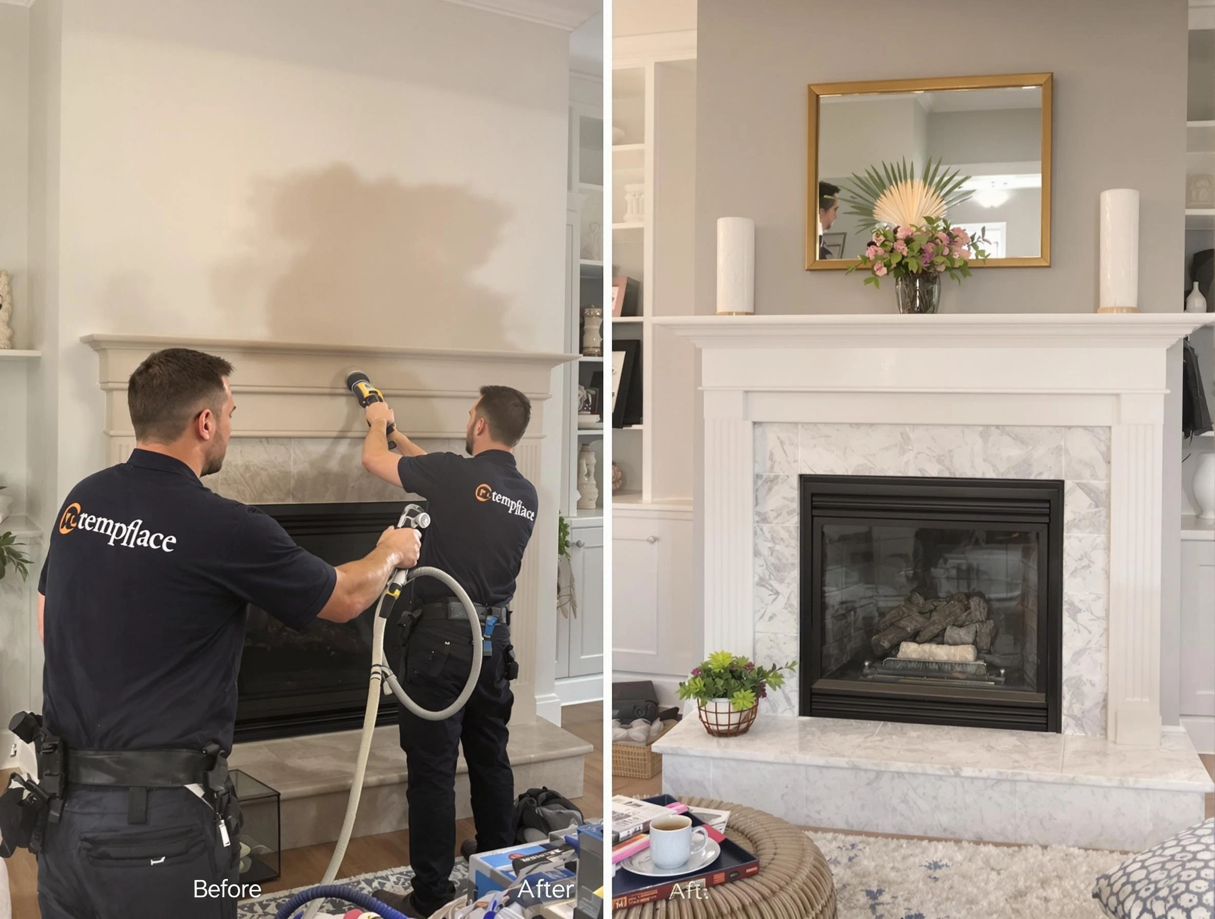 Professional soot removal by Belmont Chimney Sweep team in Belmont, MA