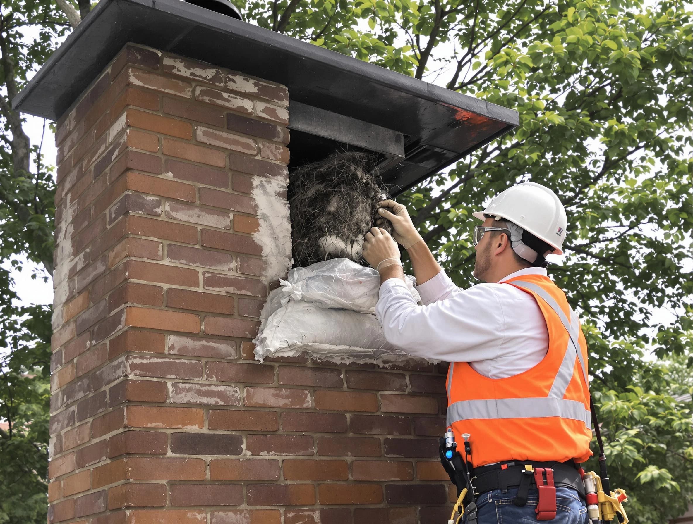 Humane removal of debris and animals by Belmont Chimney Sweep in Belmont, MA