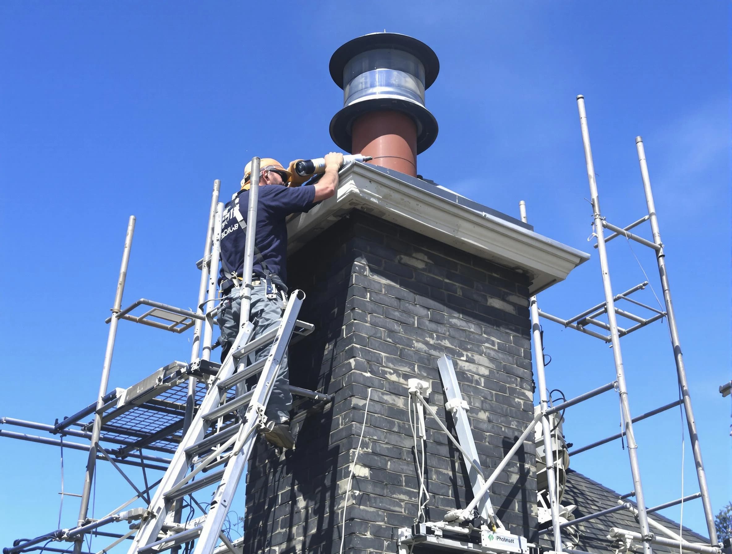 Sturdy chimney crown finished by Belmont Chimney Sweep in Belmont, MA