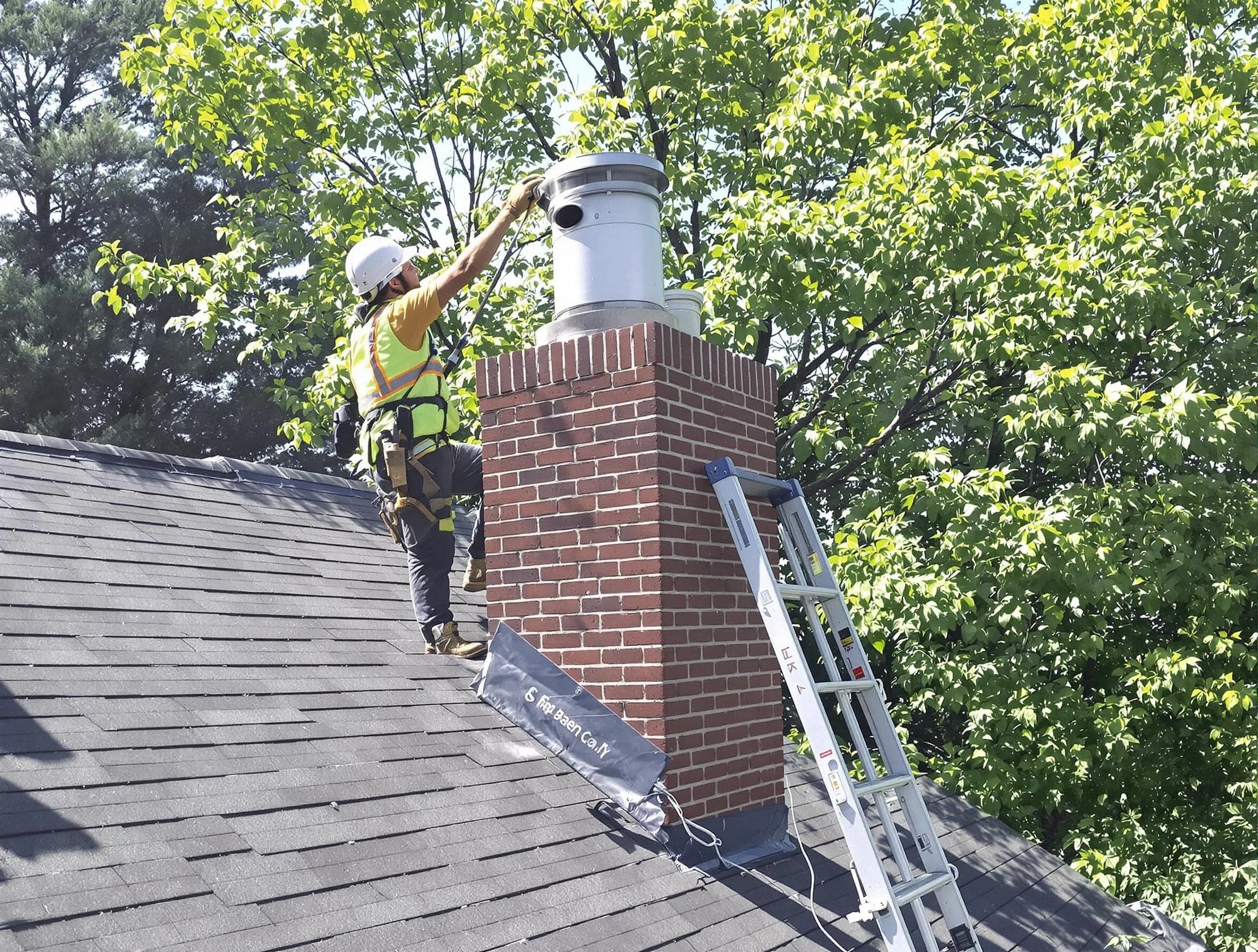 Chimney liner inspection by Belmont Chimney Sweep in Belmont, MA