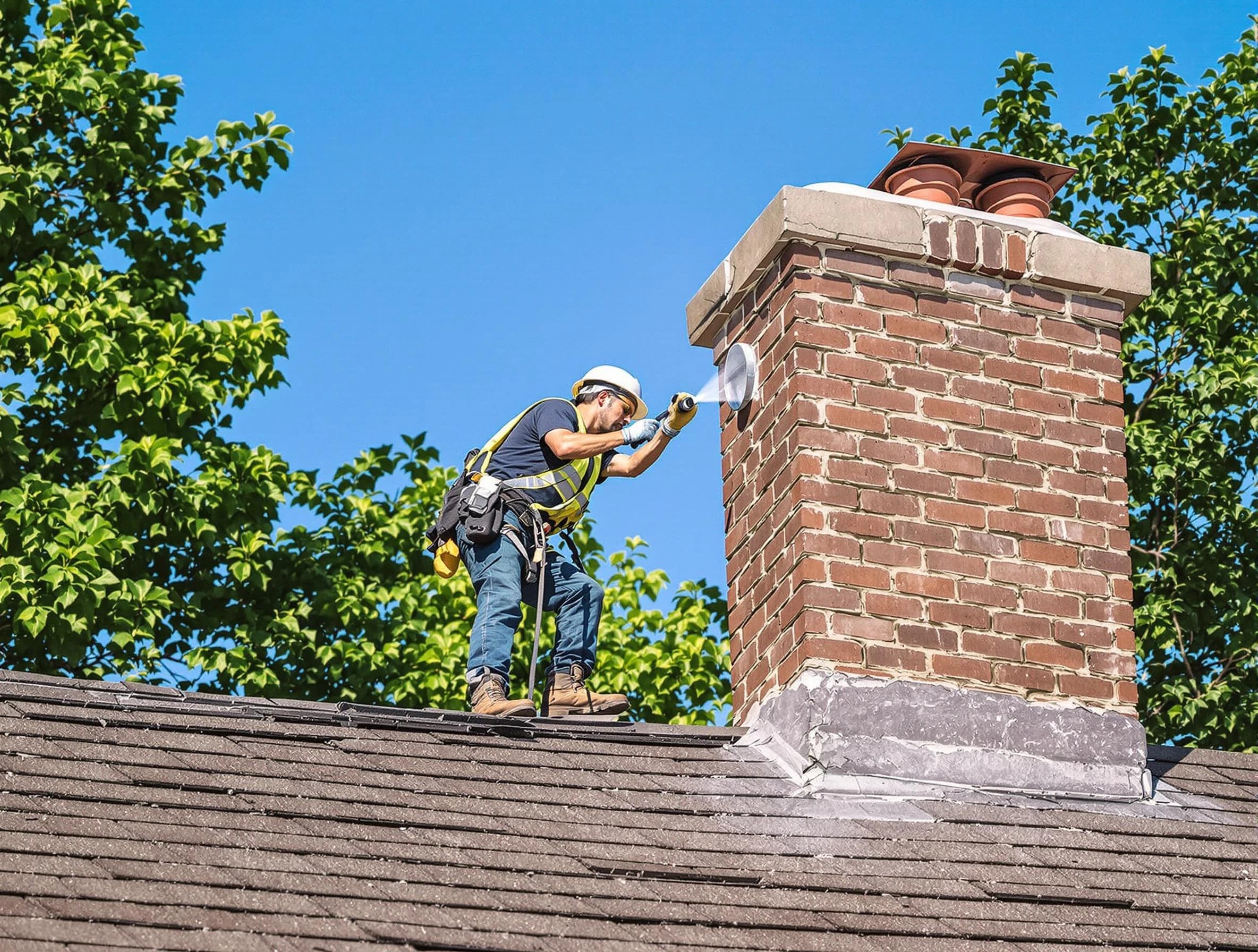 Belmont Chimney Sweep performing an inspection with advanced tools in Belmont, MA