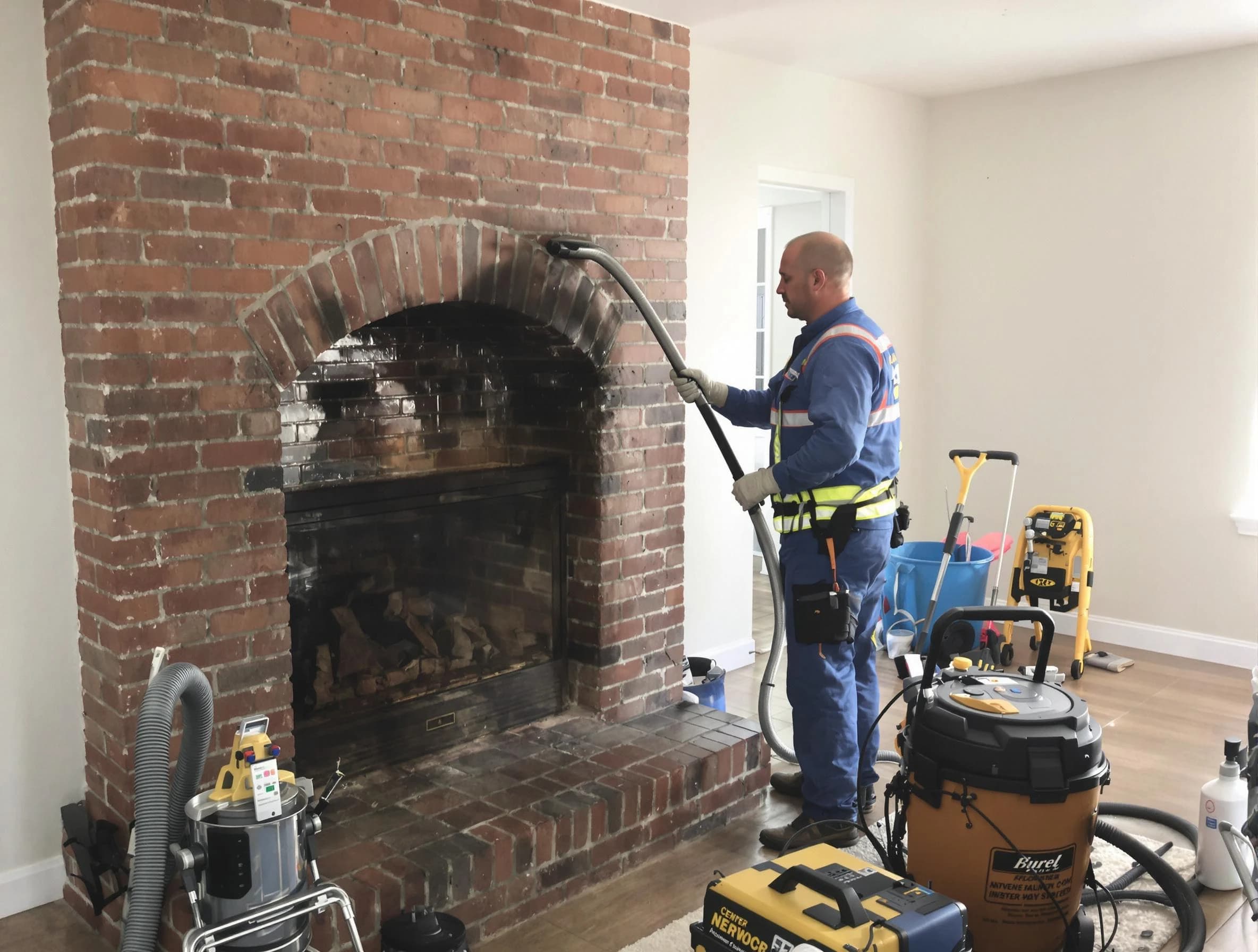 Belmont Chimney Sweep expert performing detailed chimney sweep in Belmont, MA